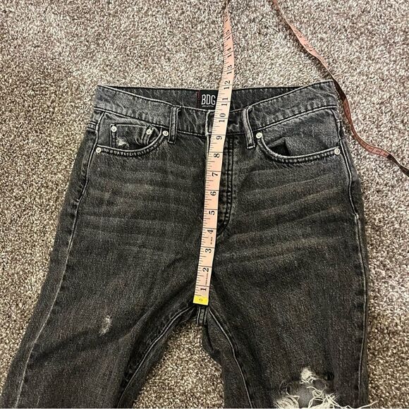 BDG Urban Outfitters Distressed Slim Straight Washed Black 26 - Picture 11 of 12